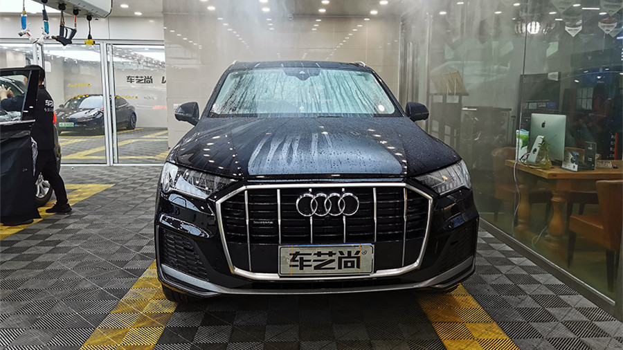 奧迪Q7裝貼威固隔熱膜，施工流程展示