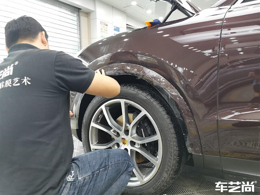 保時(shí)捷卡宴實(shí)貼威固隱形車(chē)衣效果怎么樣？（2）