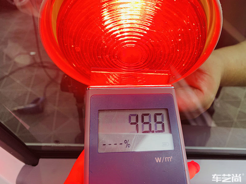 歐拉施工威固V-KOOL隔熱膜效果展示（圖一 施工后測試）