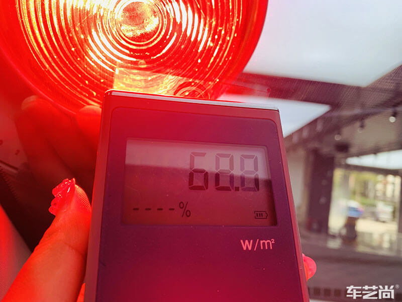 歐拉施工威固V-KOOL隔熱膜效果展示（圖二 施工后測試）