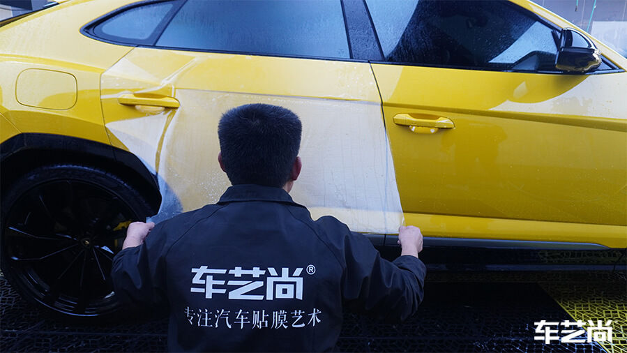斗牛般的個(gè)性，蘭博基尼施工隱形車衣案例展示（5）