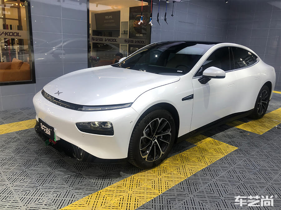 小鵬 P7極致防護(hù)，選擇車藝尚施工威固隔熱膜（11）