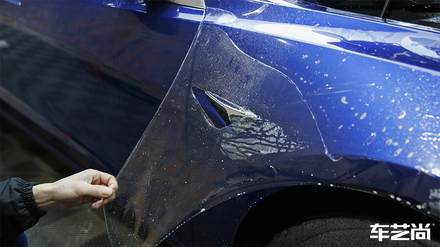 特斯拉Model 3選擇車藝尚，施工隱形車衣案例分享（5）