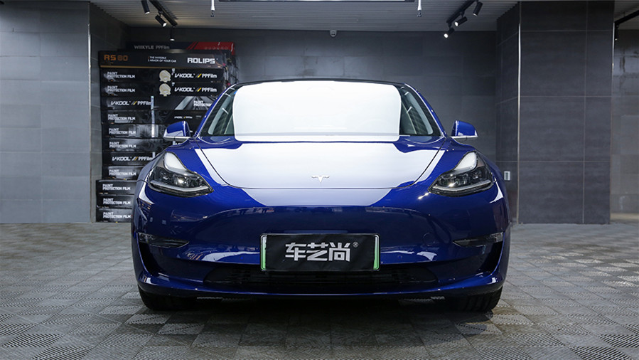特斯拉Model 3選擇車藝尚，施工隱形車衣案例分享