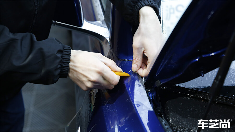 特斯拉Model 3選擇車藝尚，施工隱形車衣案例分享（7）