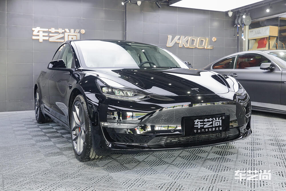 特斯拉Model 3施工威固漆面保護(hù)膜效果展示（五）