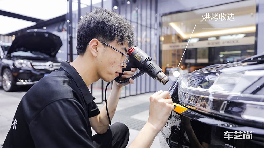奧迪A8 黑色施工威固漆面保護膜流程及效果展示（圖一五）