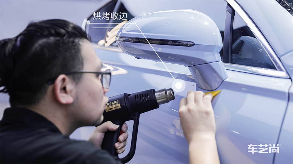 賓利GT藍(lán)色施工威固漆面保護(hù)膜流程及效果展示（圖九）