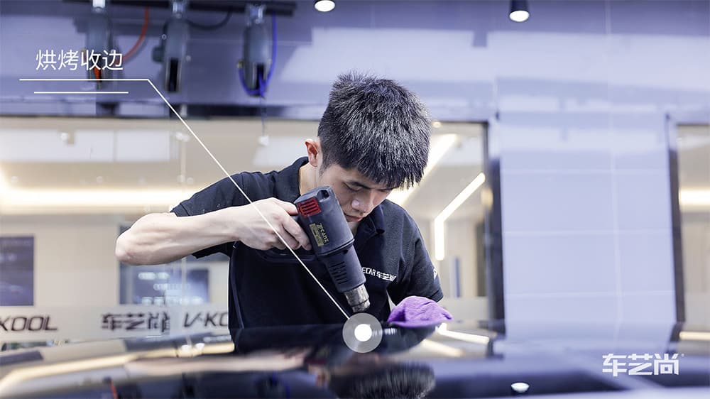 奧迪A8 黑色施工威固漆面保護膜流程及效果展示（圖一七）
