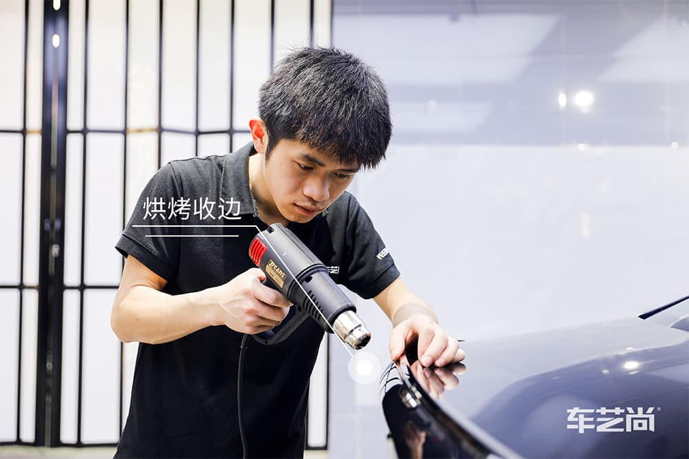 寶馬3系藍(lán)色施工威固漆面保護(hù)膜過程及效果展示（圖十二）