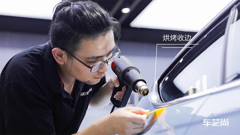 賓利GT藍(lán)色施工威固漆面保護(hù)膜流程及效果展示（圖十）