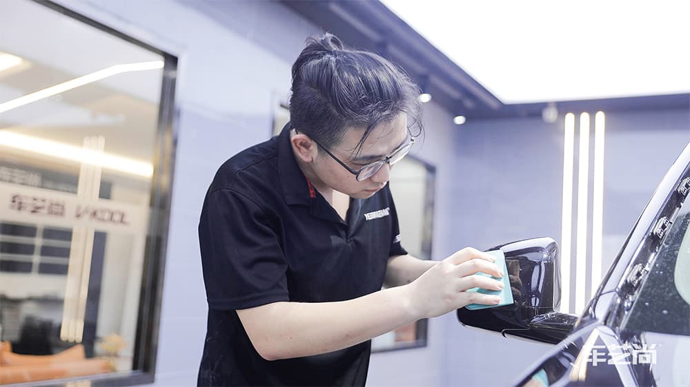 寶馬X3深藍色施工威固漆面保護膜流程及效果展示（圖二五）