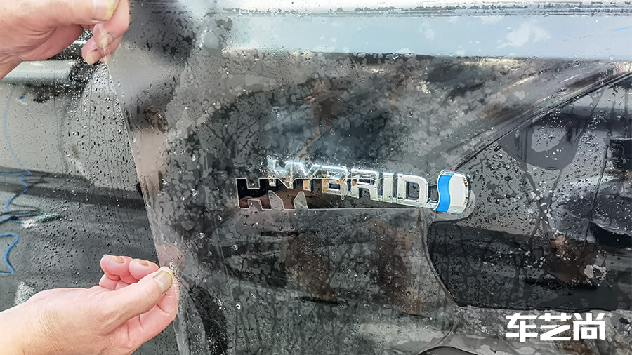 皇冠威爾法黑色施工威固隱形車衣v10流程（圖4）