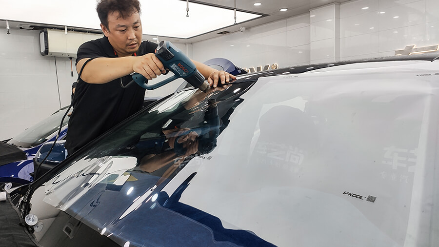 奧迪Q8施工威固隔熱膜VK70+K35案例（圖4）