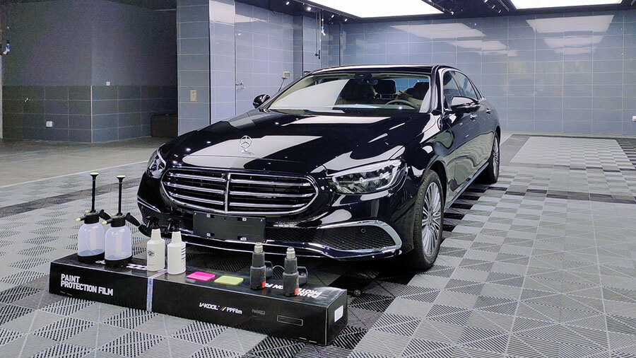 奔馳E300L黑色施工威固隱形車(chē)衣V10（圖13）