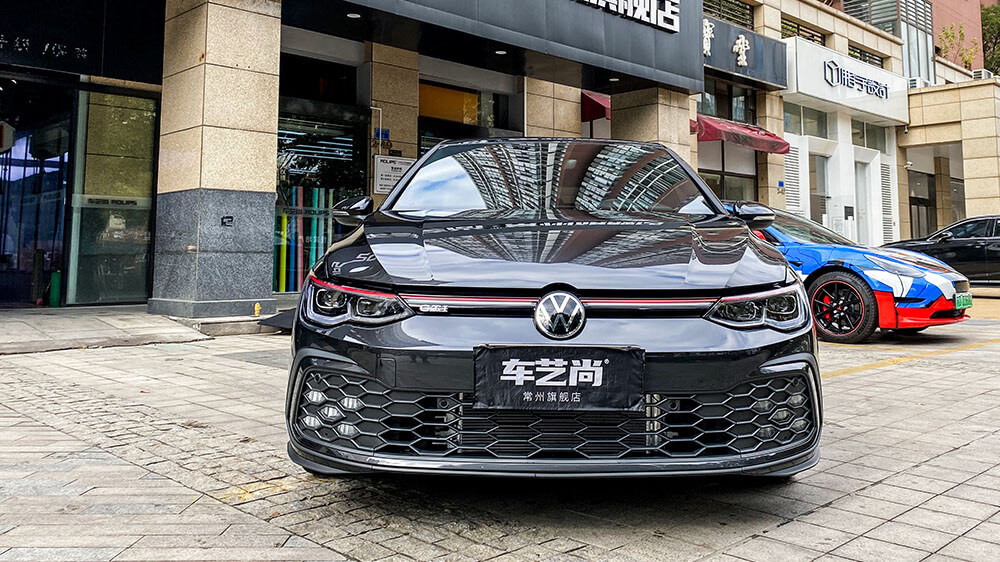 高爾夫GTI灰色施工威固隔熱膜VK系列案例