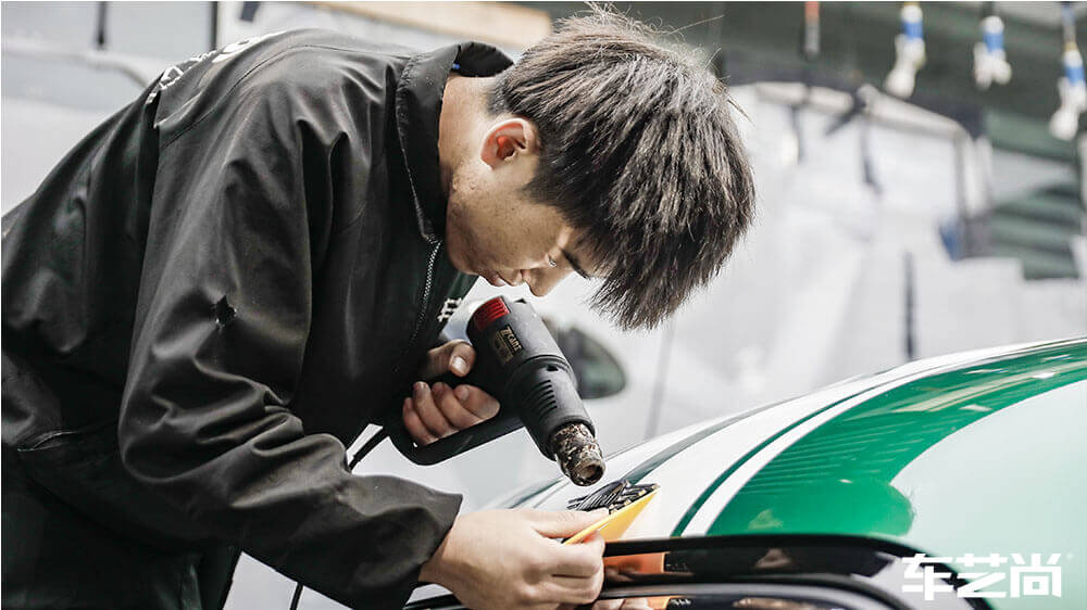 MINI cooper綠色施工威固隱形車衣（圖3）